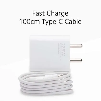 Poco M6 Pro 5G Superfast 22.5W Support Fast Charge 3.0 Charger With Type-C Cable White