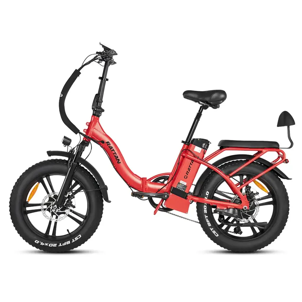 Rattan LF-750 Pro Step-Thru Fat Tire, 750W 48V, Folding Electric Bike