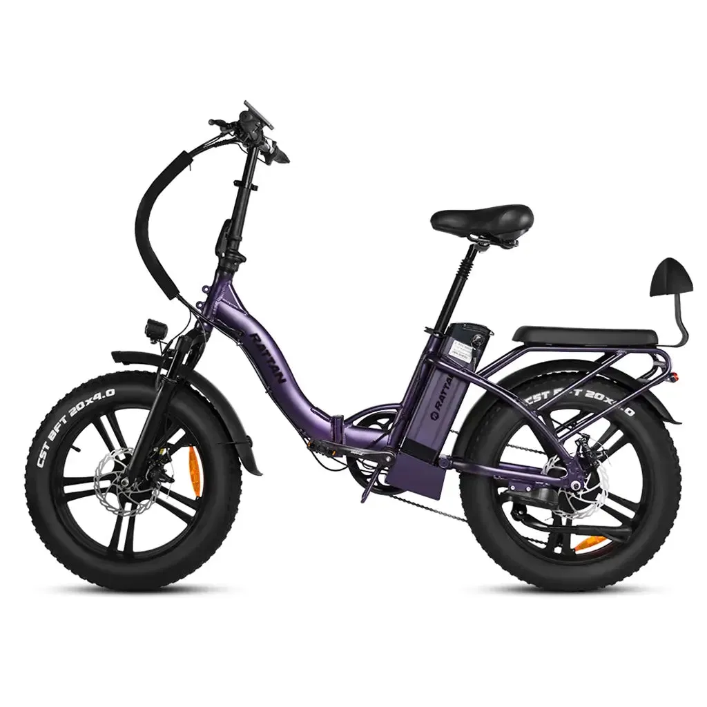 Rattan LF-750 Pro Step-Thru Fat Tire, 750W 48V, Folding Electric Bike