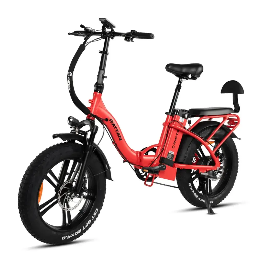 Rattan LF-750 Pro Step-Thru Fat Tire, 750W 48V, Folding Electric Bike