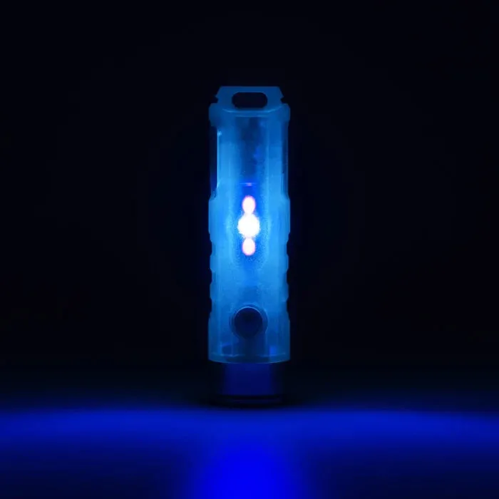 RovyVon Aurora A7 USB-C GITD Sky Blue Keychain Flashlight (3rd Generation)  Luminus SST-20 6500K LED