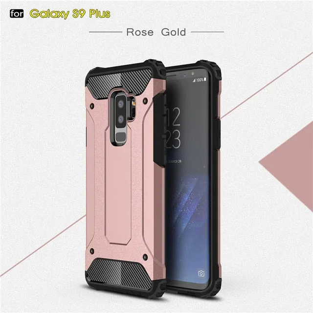 Rugged Armor Case For Samsung Galaxy S8 S9 S10 Plus S20 Ultra S5 S6 S7 edge Note 10 A51 A71 A81 A91 A10S A20E A30 Hard PC Cover