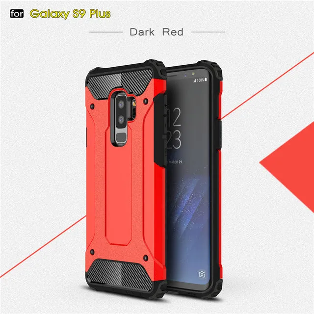 Rugged Armor Case For Samsung Galaxy S8 S9 S10 Plus S20 Ultra S5 S6 S7 edge Note 10 A51 A71 A81 A91 A10S A20E A30 Hard PC Cover