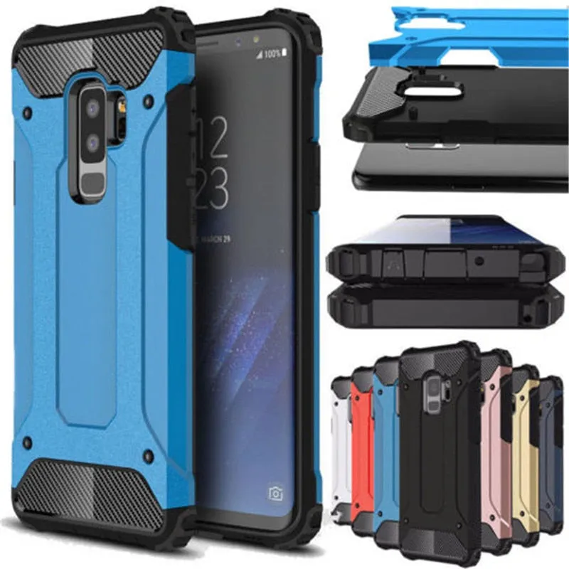 Rugged Armor Case For Samsung Galaxy S8 S9 S10 Plus S20 Ultra S5 S6 S7 edge Note 10 A51 A71 A81 A91 A10S A20E A30 Hard PC Cover