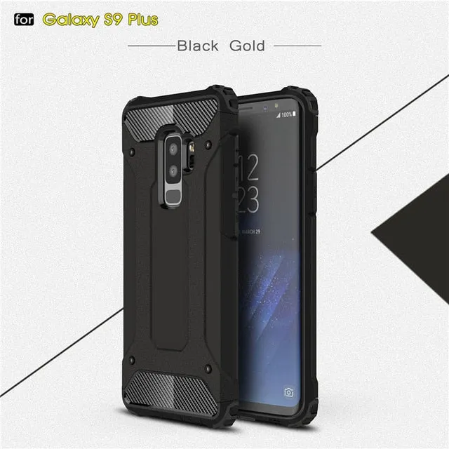 Rugged Armor Case For Samsung Galaxy S8 S9 S10 Plus S20 Ultra S5 S6 S7 edge Note 10 A51 A71 A81 A91 A10S A20E A30 Hard PC Cover