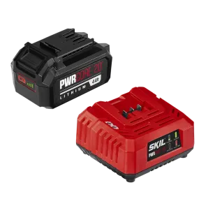 SKIL CB5196B-11 PWR CORE 20™ 20V 4.0Ah Battery and Charger Starter Kit