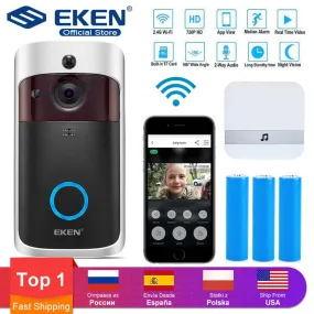 Smart IP Video Intercom WI-FI Video Door Phone Door Bell WIFI Doorbell Camera For Apartments IR Alarm Wireless Security Camera