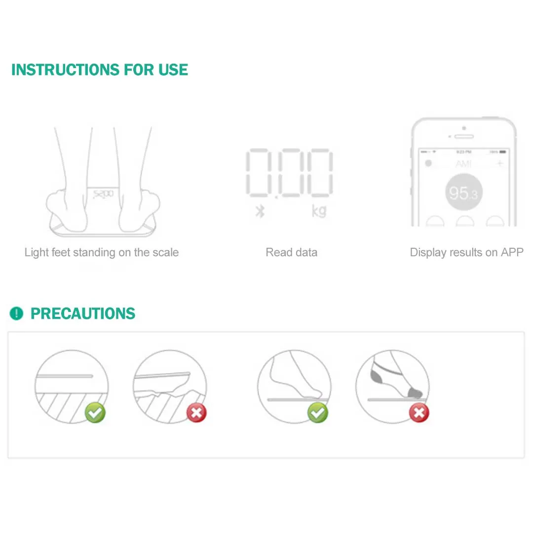 SOGA 2X Wireless Bluetooth Digital Body Fat Scale Bathroom Health Analyser Weight Black White