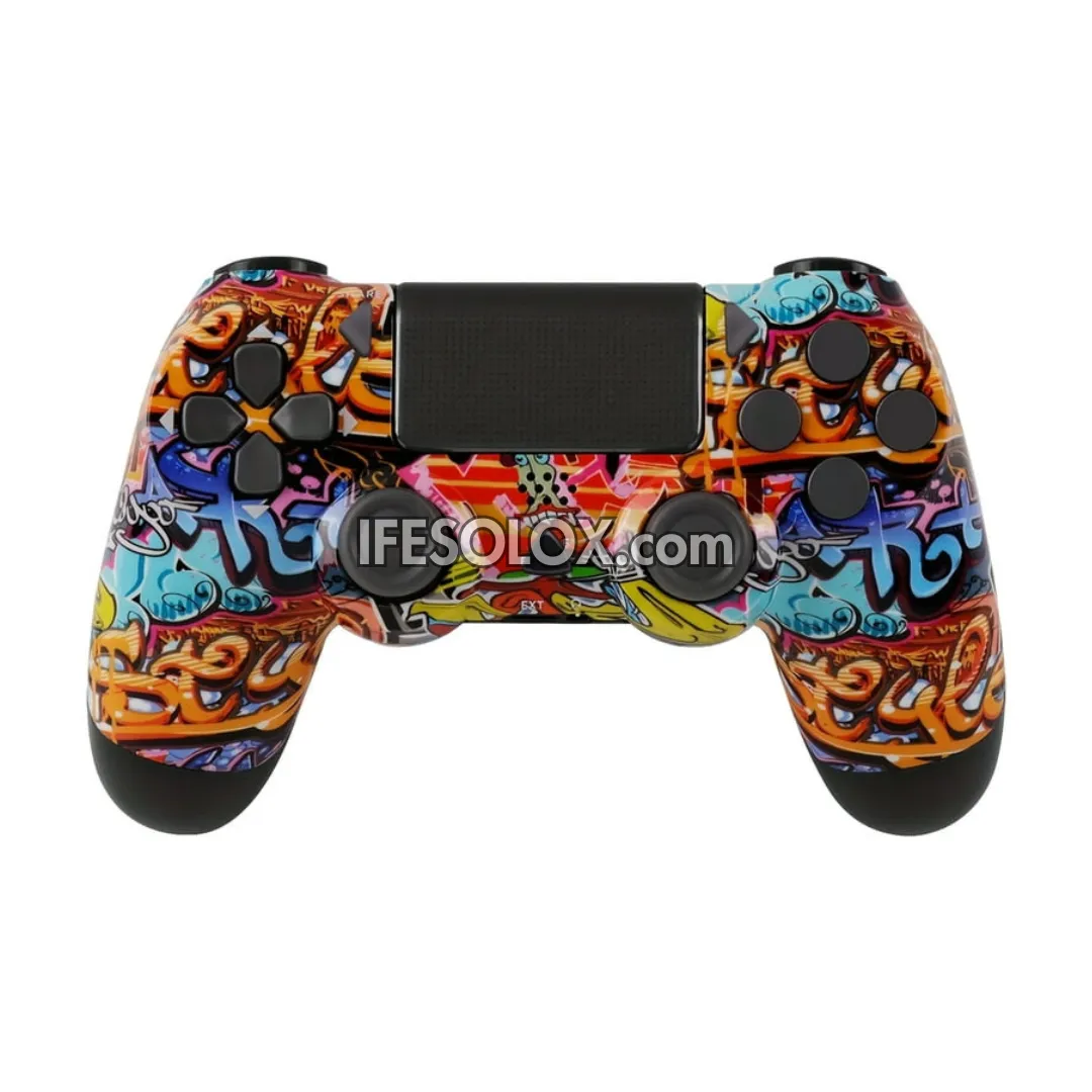 Sony PS4 DualShock 4 Game Controller for PS4, PC, Smartphones and Gadgets (Graffiti 01) - Brand New