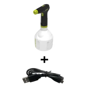 Sun Joe SJ-APS-022 Handheld Multi-Purpose Sprayer | W/ Universal USB Charging Cable | 3.7-Volt | 1 Liter