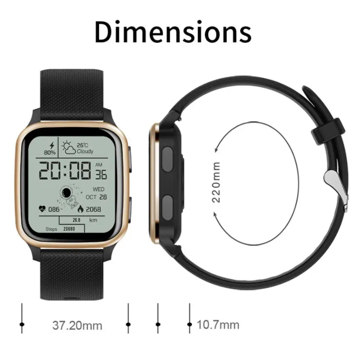 TK-78 New IP68 Waterproof Smart Watch  （Custom Face/Exercise Modes/Heart Rate Monitoring/for Android IOS)