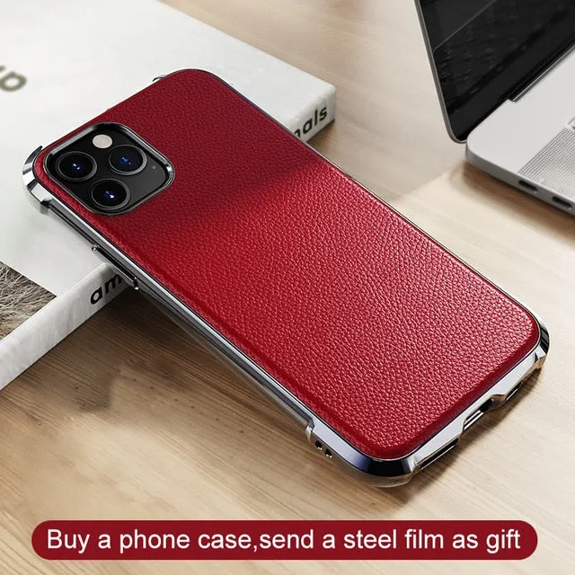 Ultra Thin Leather Case For iPhone 11 Pro Max X XR XS Max Cover  Soft TPU Case For iPhone 11 Pro Max 2019