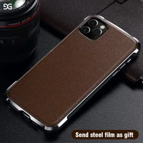 Ultra Thin Leather Case For iPhone 11 Pro Max X XR XS Max Cover  Soft TPU Case For iPhone 11 Pro Max 2019