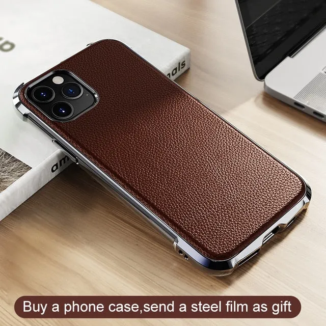 Ultra Thin Leather Case For iPhone 11 Pro Max X XR XS Max Cover  Soft TPU Case For iPhone 11 Pro Max 2019