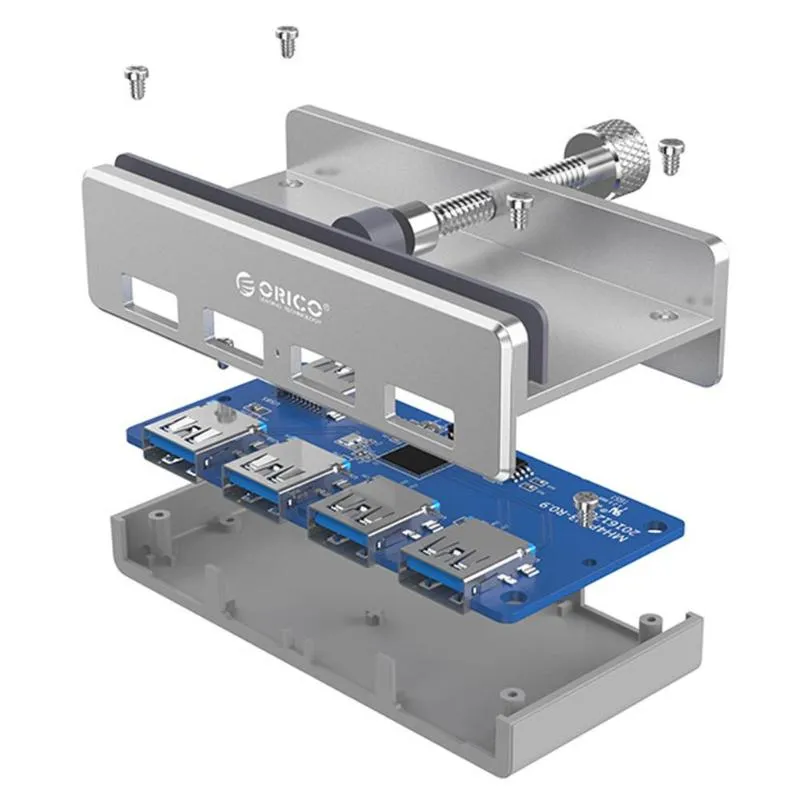 USB 3.0 Aluminum Hub 4 Ports Splitter