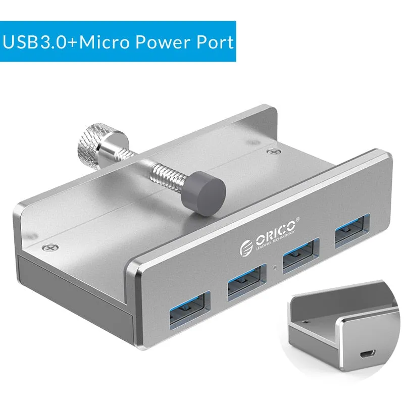 USB 3.0 Aluminum Hub 4 Ports Splitter