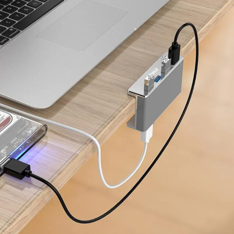 USB 3.0 Aluminum Hub 4 Ports Splitter