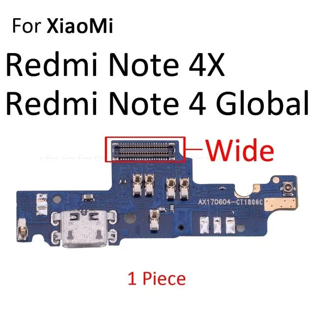 USB Power Charging Connector Plug Port Dock Flex Cable For Xiaomi Redmi 2 2A 3S 4A 4X 5A Note 4X Global 2 4 Note 3 Pro 5A