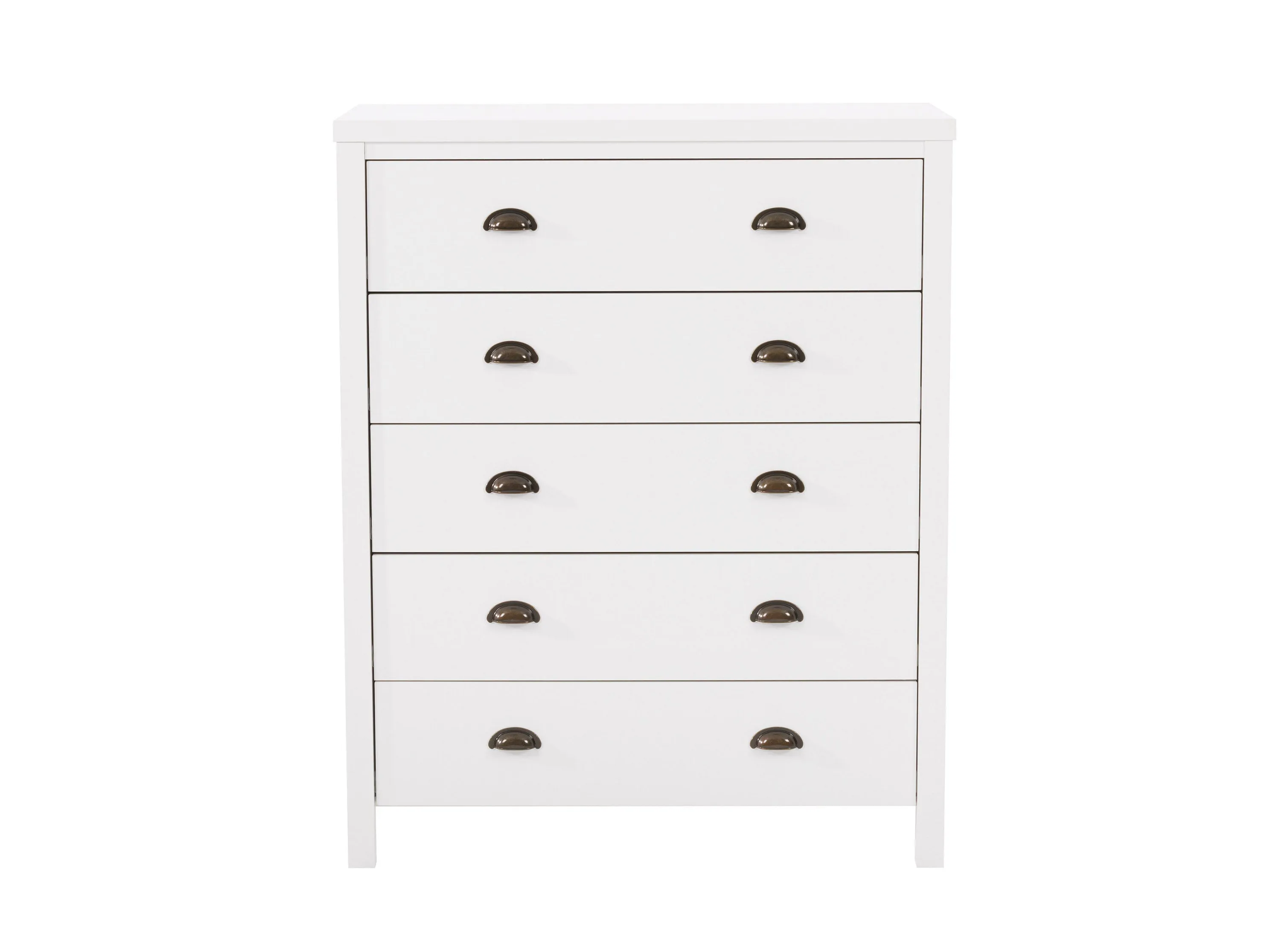 White 5 Drawer Dresser