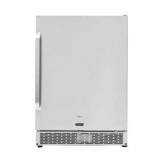 Whynter 24" Built-in Outdoor 5.3 cu.ft. Beverage Refrigerator Cooler Full Stainless Steel Exterior with Lock and Caster Wheels BOR-53024-SSW