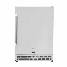 Whynter 24" Built-in Outdoor 5.3 cu.ft. Beverage Refrigerator Cooler Full Stainless Steel Exterior with Lock and Caster Wheels BOR-53024-SSW